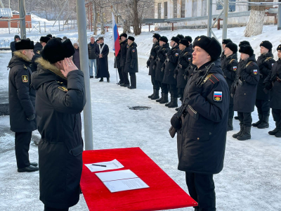 Торжественная присяга в воинской части