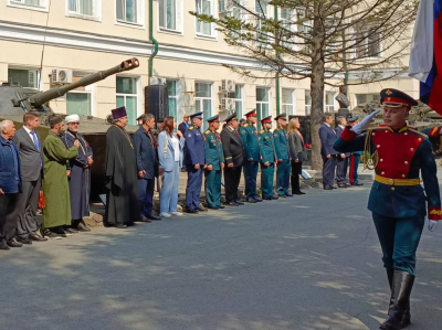 Зампред ДУМ ПК принял участие в торжествах 80-летия Победы в штабе 5-й армии ВВО