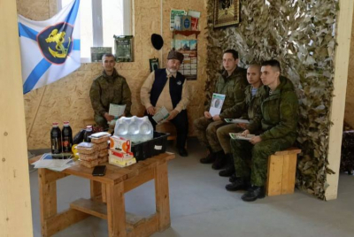 Открытие молельной комнаты в военной части